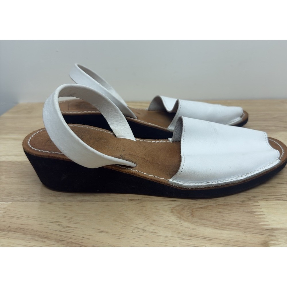 Artisan Tesoro Menorca White  Leather Avarcas Sandals - EU‎ 41  #4